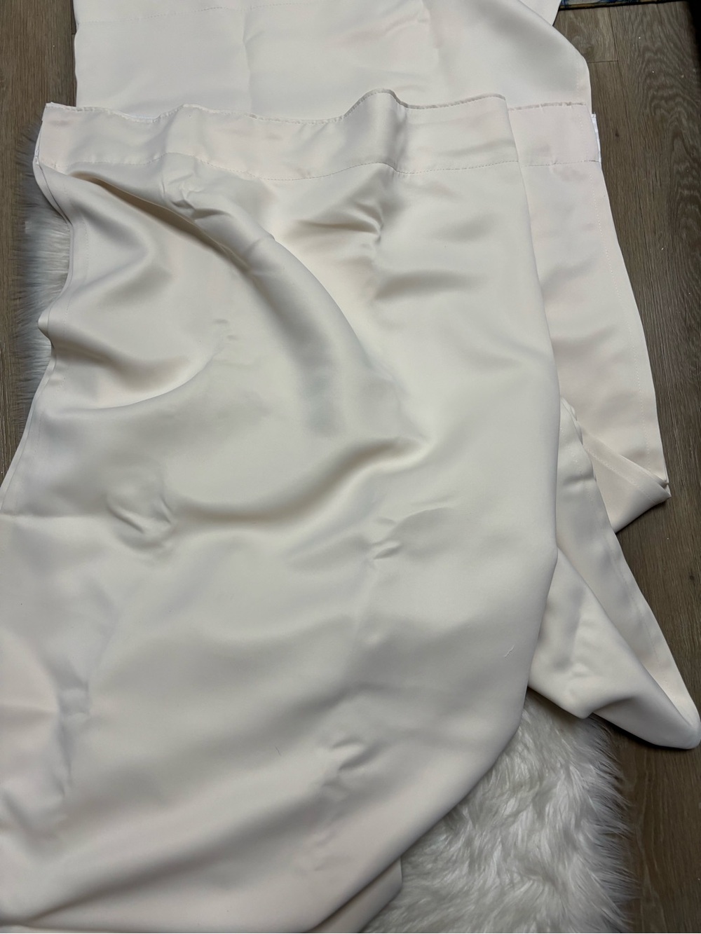 Elegant Cream Drapery Panels -52x102” - Picture 4 of 6